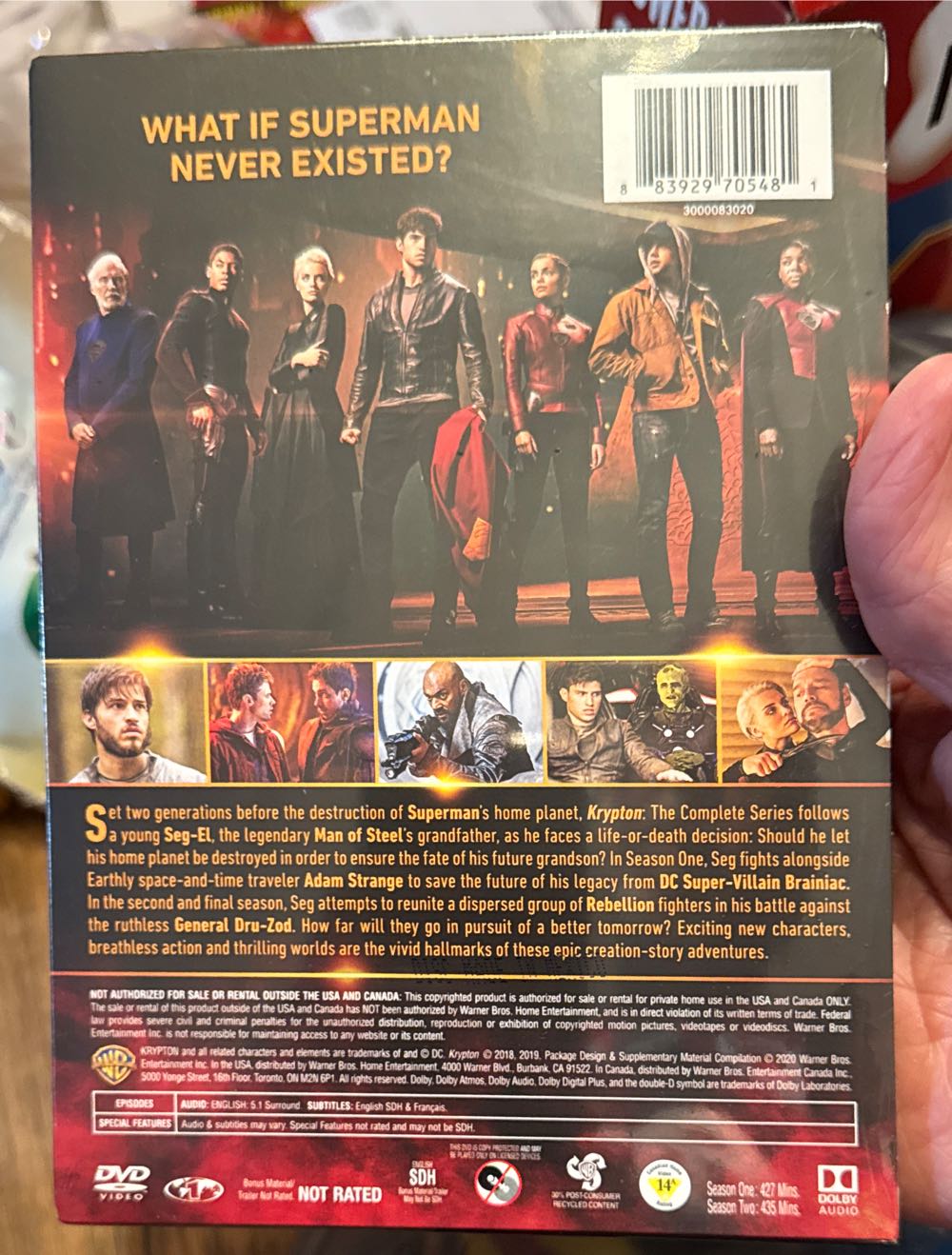 Krypton: The Complete Series Dc Dvd Dvd New Sealed Krypton  vinyl figure collectible [Barcode 883929705481] - Main Image 2