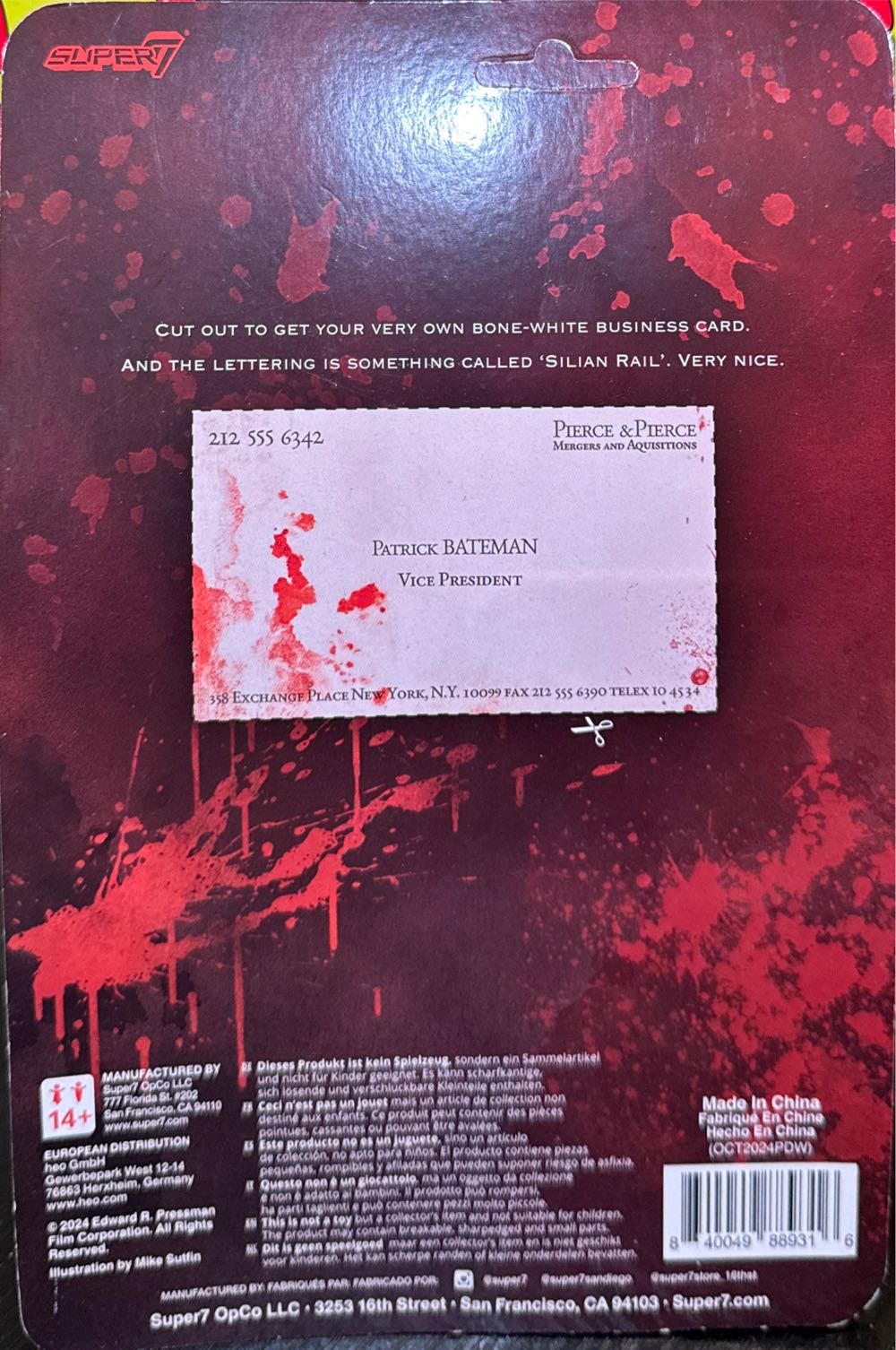 Patrick Bateman - American Psycho vinyl figure collectible [Barcode 840049889316] - Main Image 2