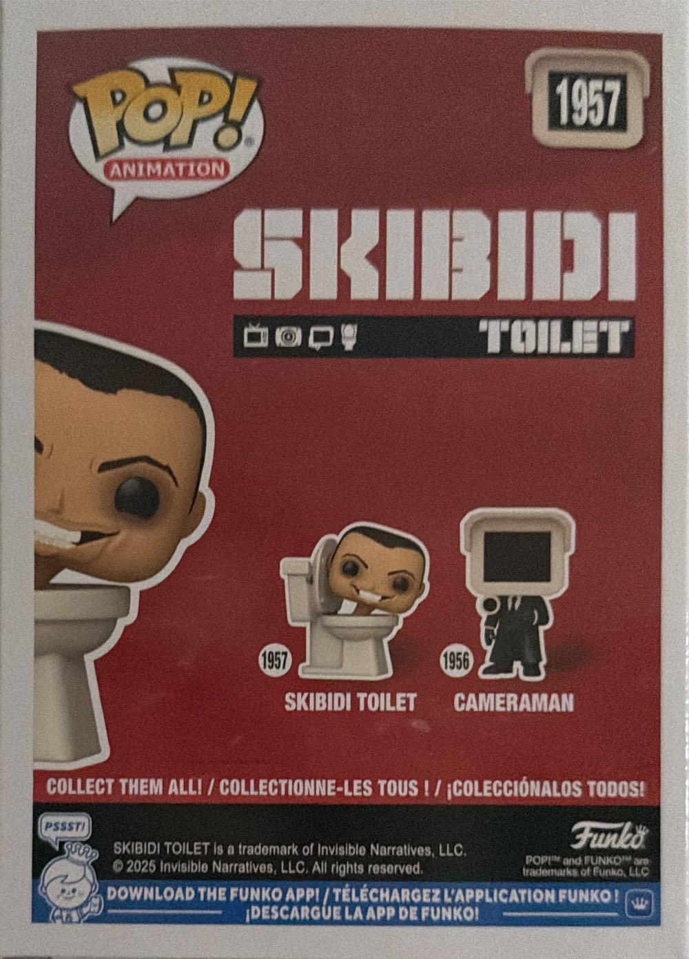 Toilet Funko Pop! Skibidi Toilet Skibidi Animation New # Pop  vinyl figure collectible [Barcode 889698888363] - Main Image 2