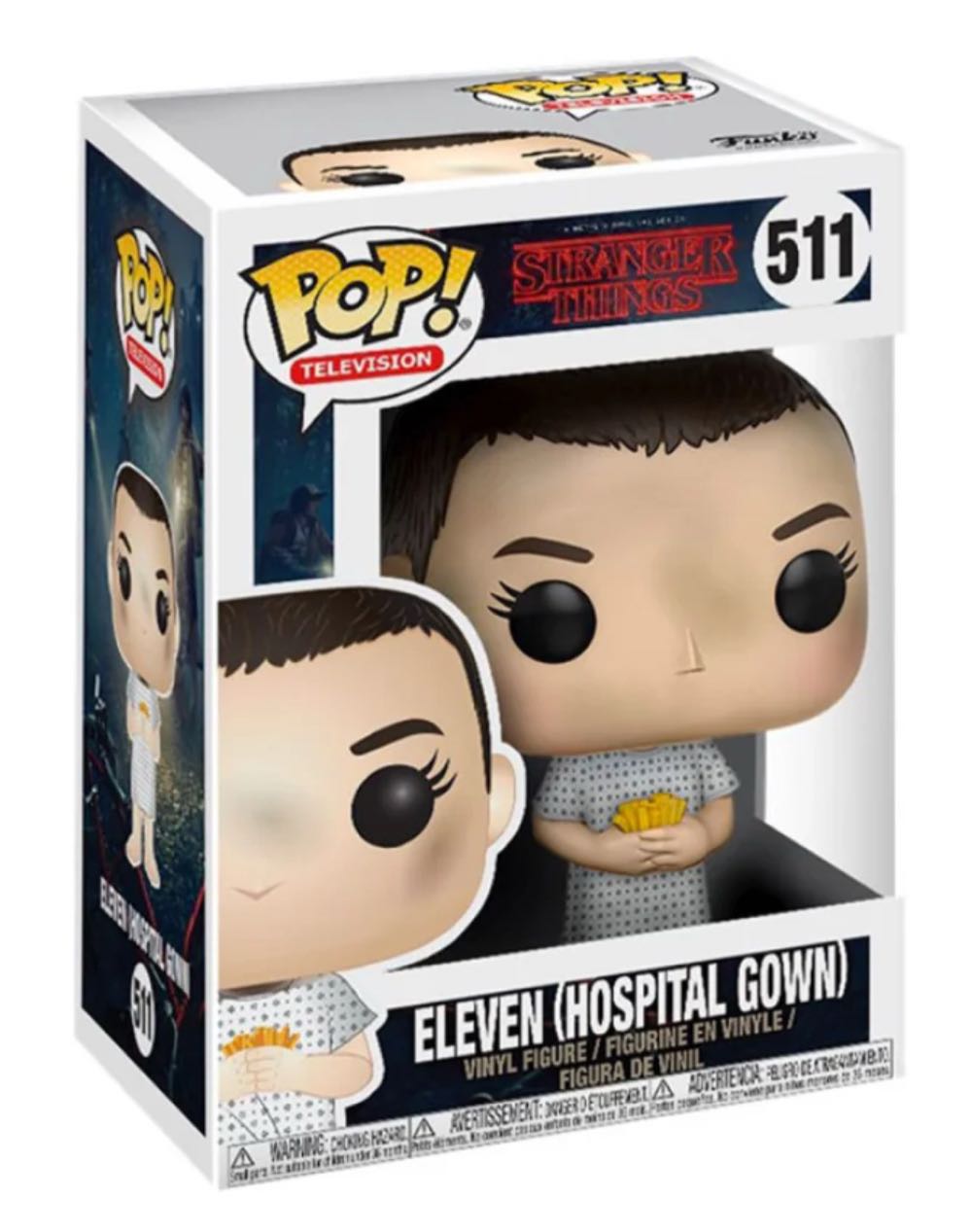 Eleven (Hospital Gown) - Stranger Things vinyl figure collectible [Barcode 889698144247] - Main Image 2