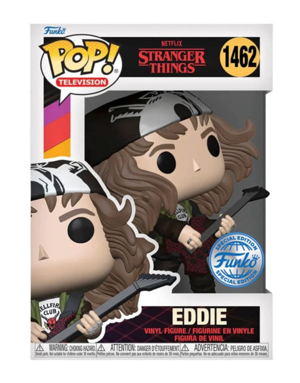 Eddie - Stranger Things vinyl figure collectible [Barcode 889698761017] - Main Image 2