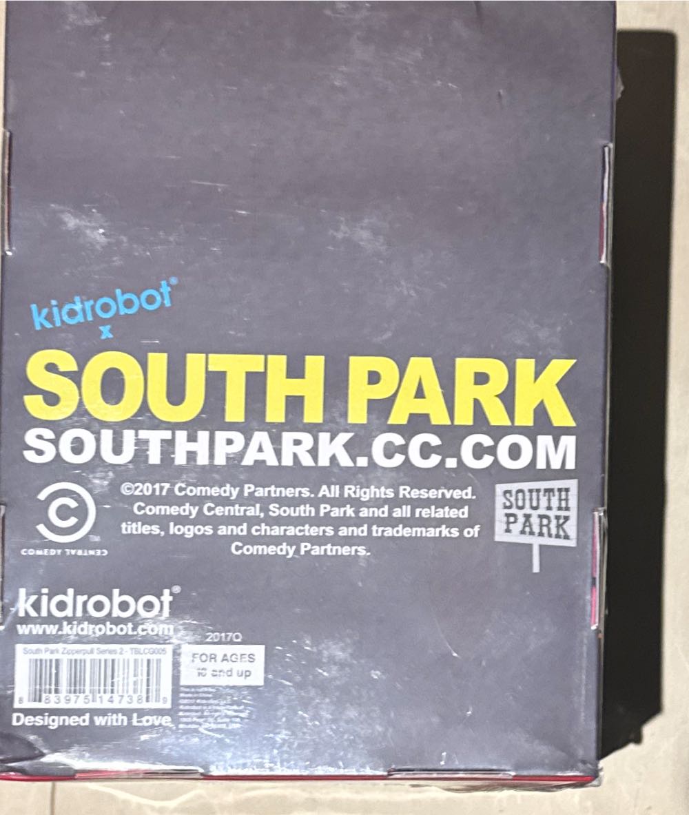 Kidrobot X South Park Vinyl Zipper Pull Keychain Series 2 Sealed Box  vinyl figure collectible [Barcode 883975147389] - Main Image 2