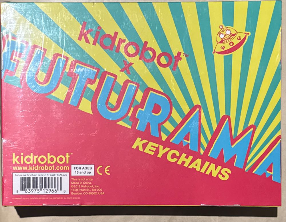 Kidrobot X Futurama Keychains Series 1 Sealed Case  vinyl figure collectible [Barcode 883975129668] - Main Image 3