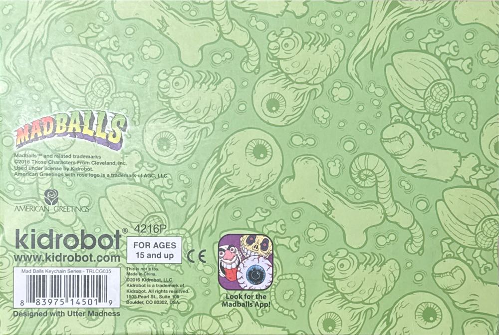 Kidrobot Madballsvinyl Keychain Series Blind Box  vinyl figure collectible [Barcode 883975145019] - Main Image 2