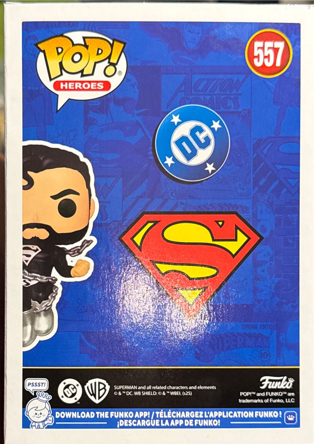 Funko Pop Heroes: Superman #557 Target Exclusive  vinyl figure collectible [Barcode 889698871884] - Main Image 3