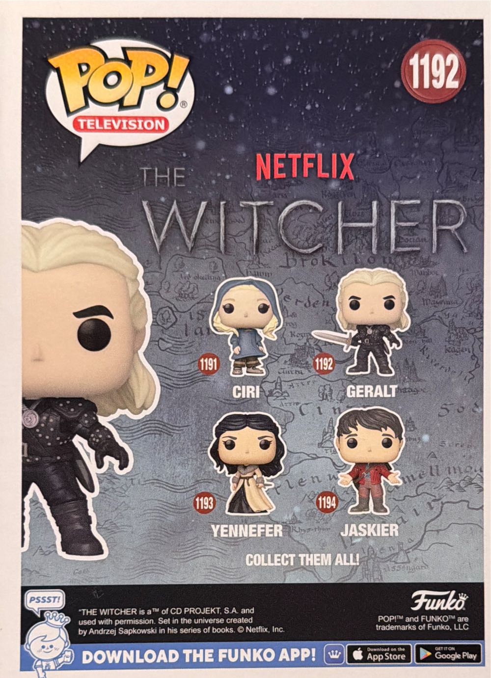 Geralt - Witcher vinyl figure collectible [Barcode 889698578141] - Main Image 2