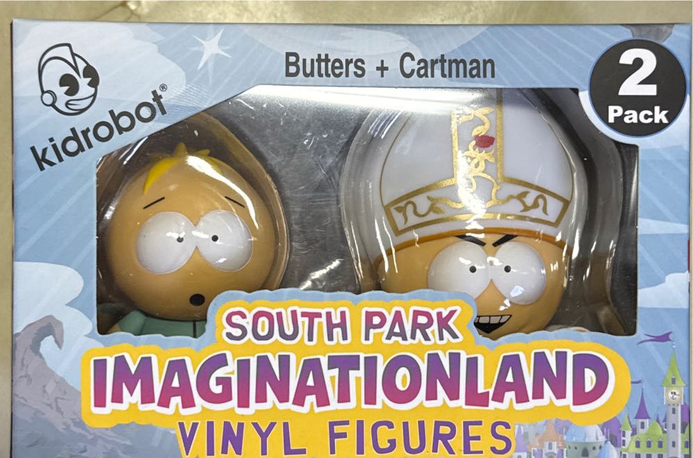 Kidrobot X South Park Imaginationland Butters & Pope Cartman 3” 2 Pack  vinyl figure collectible [Barcode 883975172237] - Main Image 2