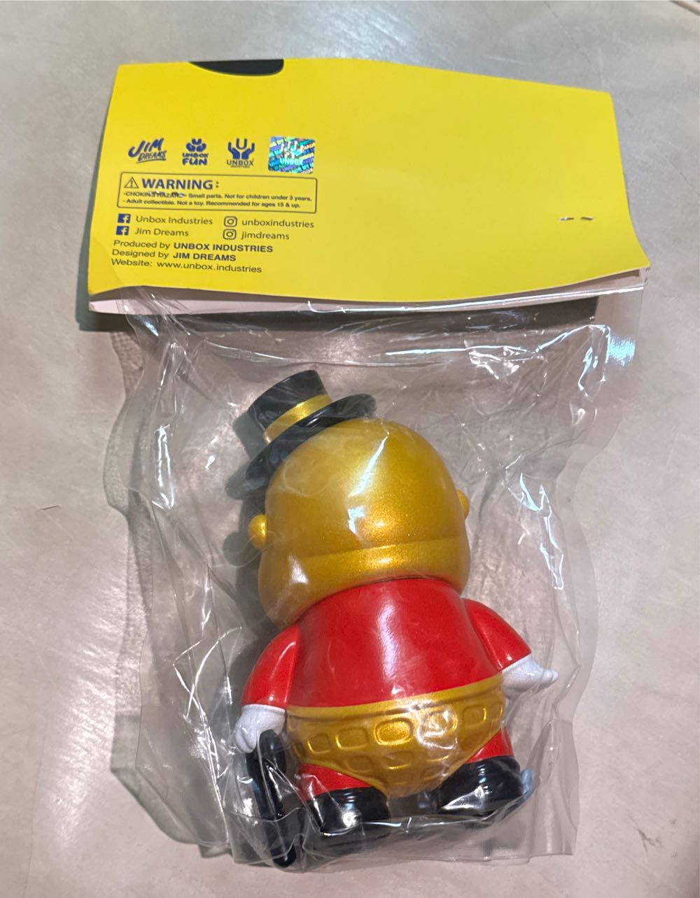 Unboxed Industries X Jim Dreams Chubbi Cheeks Nutty Buddy  vinyl figure collectible - Main Image 2