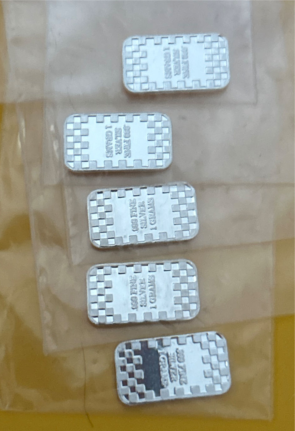 Silver: Fractional (5) Fractional:: 1 Reg Gram: Poker Hand  vinyl figure collectible - Main Image 2