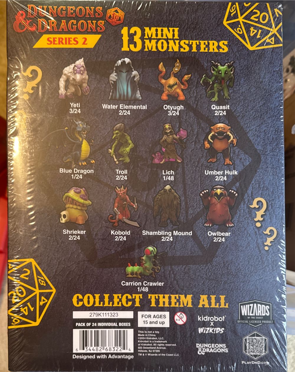 Kidrobot Dungeons & Dragons 1st Edition Monster Mini Series 2  vinyl figure collectible [Barcode 634482683224] - Main Image 2