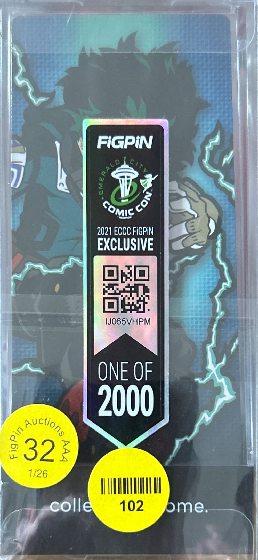 #785 Figpin: My Hero Academia: Izuku Midoriy (Emerald City) - My Hero Academia vinyl figure collectible [Barcode 810021538204] - Main Image 2
