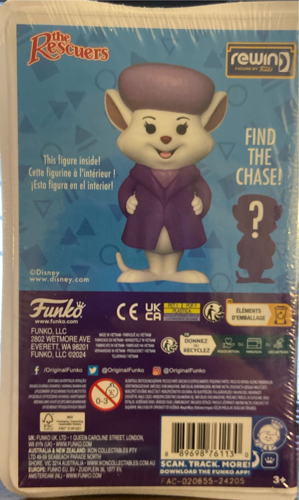 Bianca from The Rescuers  With Chase Styles May Vary  vinyl figure collectible [Barcode 889698761130] - Main Image 2