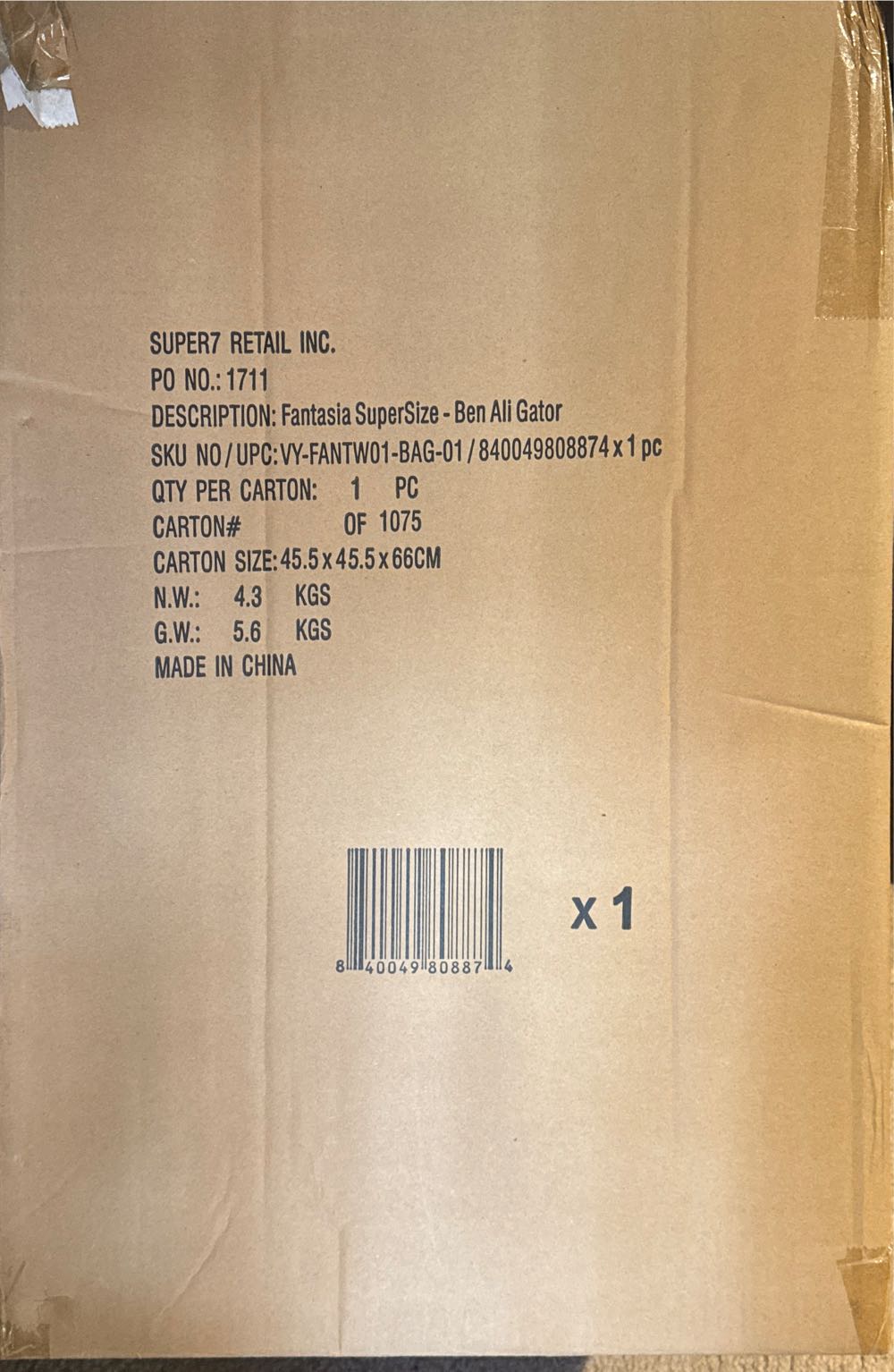 Super7 Disney Supersize Fantasia Ben Ali Gator 16”  vinyl figure collectible [Barcode 840049808874] - Main Image 2