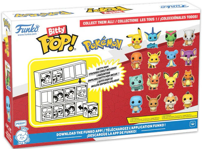 Pokémon Bitty Pops - Pokémon vinyl figure collectible [Barcode 889698811354] - Main Image 2