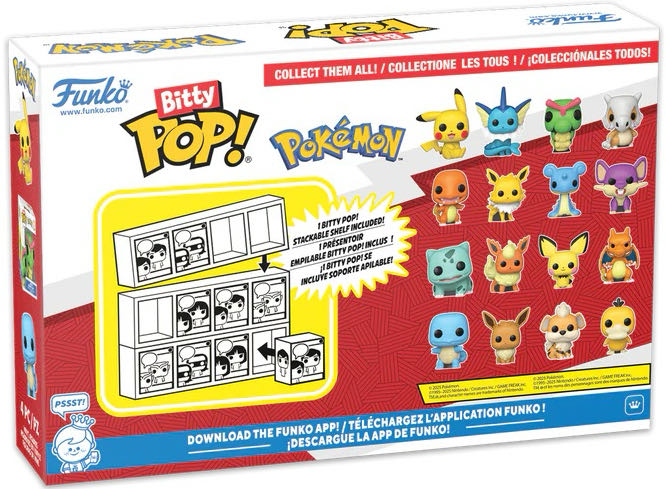 Pokémon Bitty Pops - Pokémon vinyl figure collectible [Barcode 889698811347] - Main Image 2