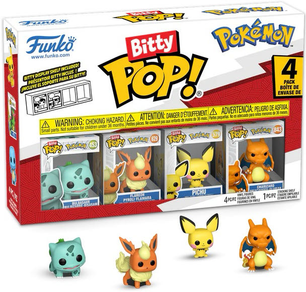 Pokémon Bitty Pops - Pokémon vinyl figure collectible [Barcode 889698811347] - Main Image 3