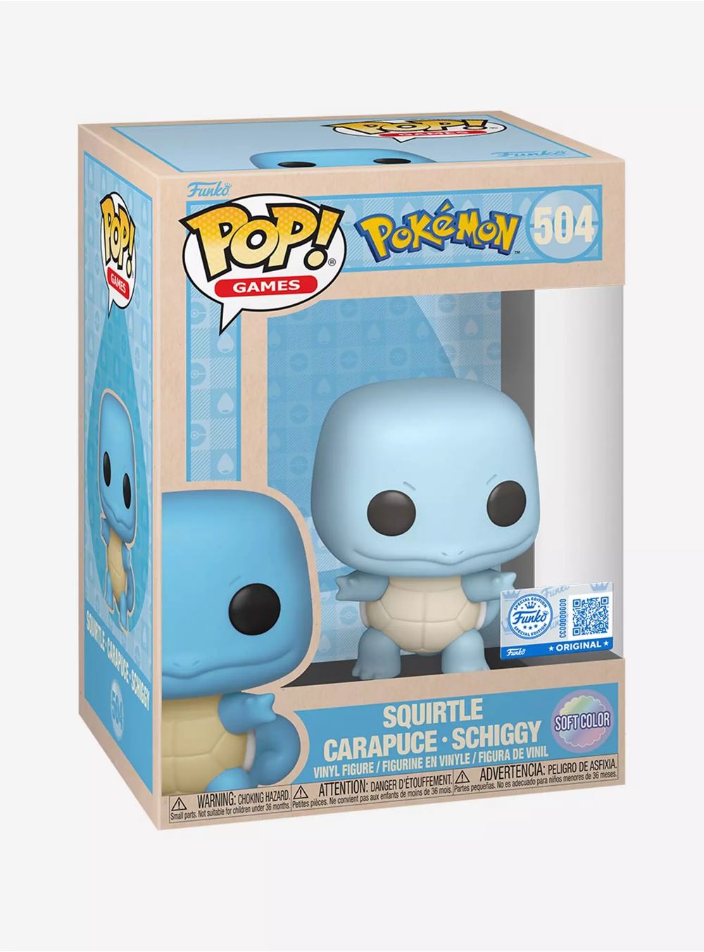 Squirtle Soft Color Pokemon Pop Soft Exclusive Pastel  - Pokémon vinyl figure collectible [Barcode 889698878753] - Main Image 2