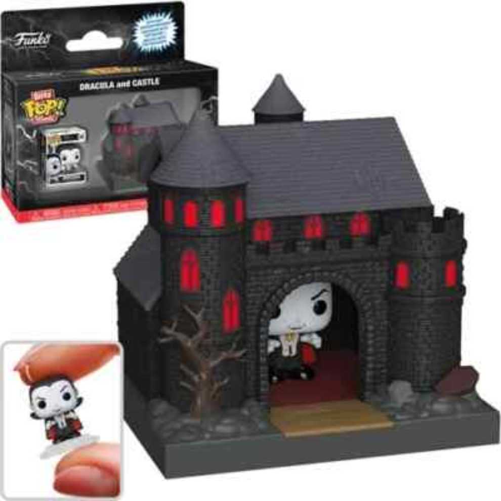 Dracula and Castle: Bitty Pop Towns - Universal Monsters vinyl figure collectible [Barcode 889698888141] - Main Image 2