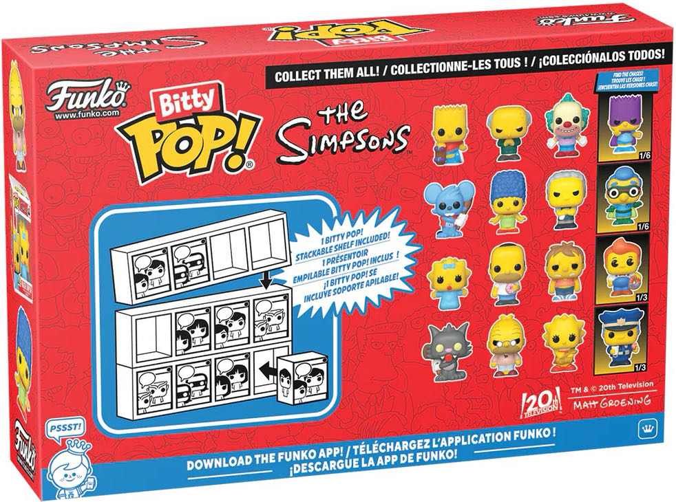 Maggie Simpson, Homer Simpson, Barney Gumble, Bartman - The Simpsons vinyl figure collectible [Barcode 889698857093] - Main Image 2