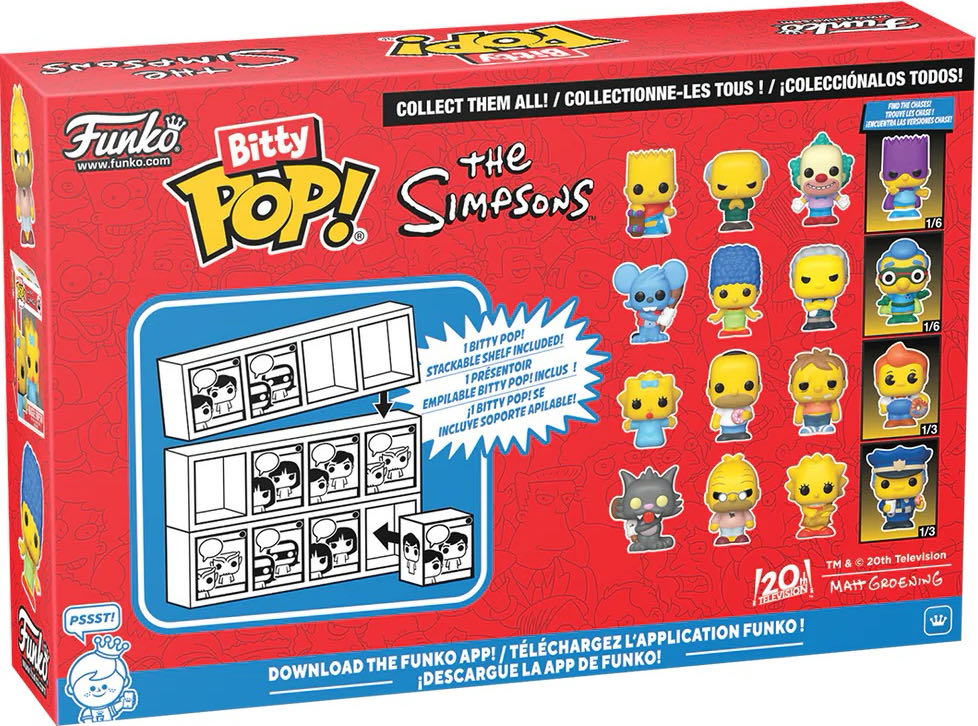 Scratchy, Grampa Simpson, Lisa Simpson, Fallout Boy - The Simpsons vinyl figure collectible [Barcode 889698857109] - Main Image 2