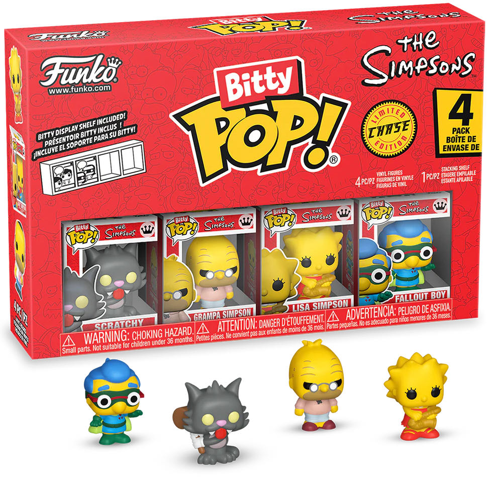 Scratchy, Grampa Simpson, Lisa Simpson, Fallout Boy - The Simpsons vinyl figure collectible [Barcode 889698857109] - Main Image 3
