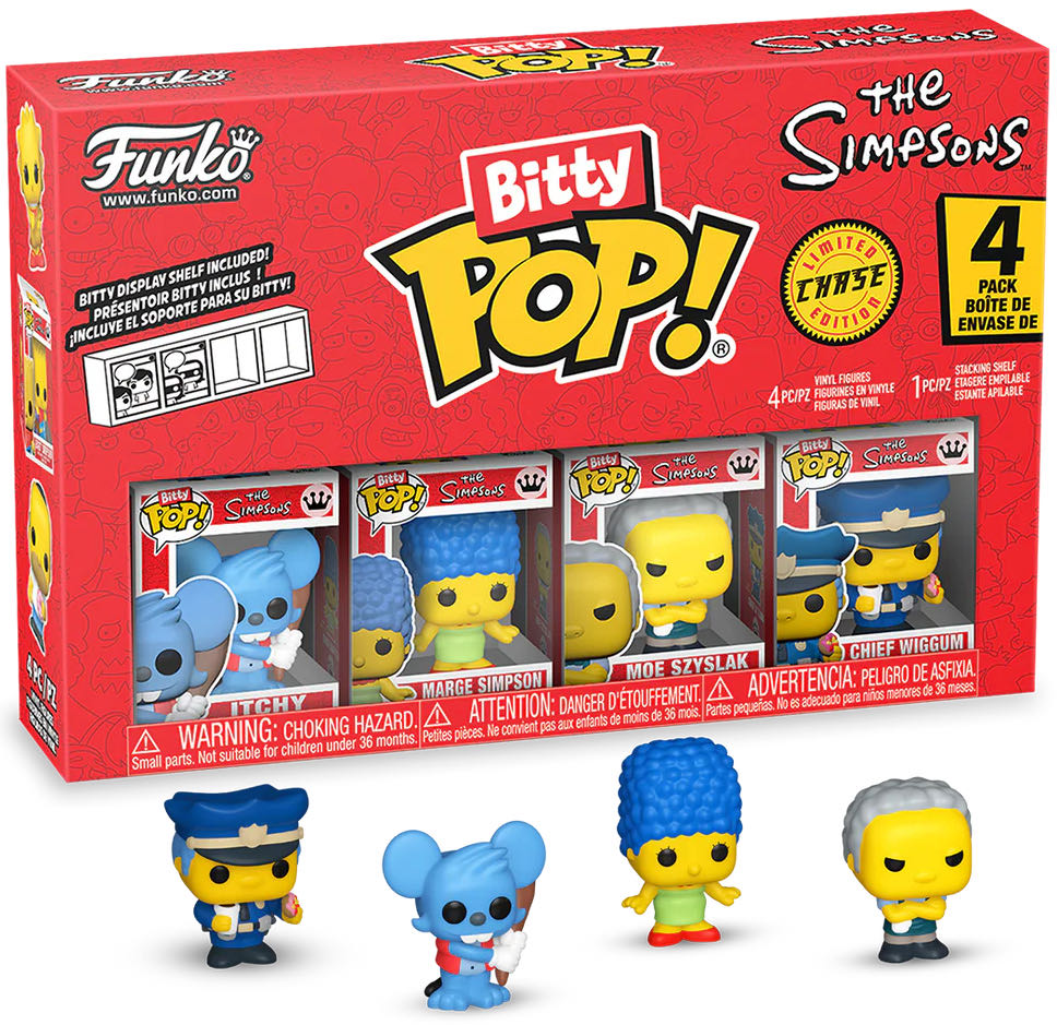 Itchy, Marge Simpson, Moe Szyslak, Chief Wiggum - The Simpsons vinyl figure collectible [Barcode 889698857086] - Main Image 3