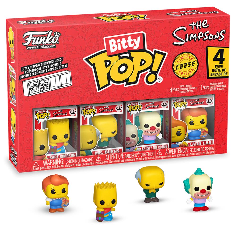 Bart Simpson, Mr. Burns, Krusty The Clown, Lard Lad - The Simpsons vinyl figure collectible [Barcode 889698857079] - Main Image 3