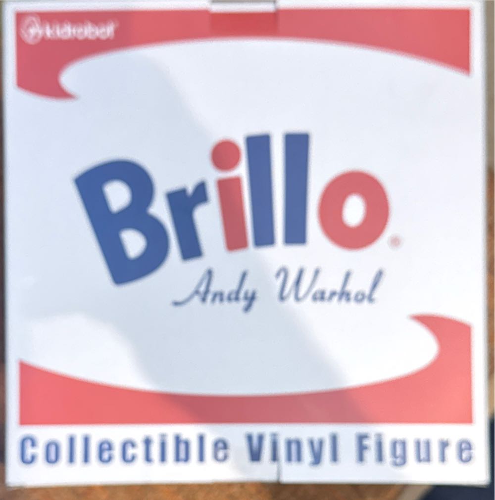 Kidrobot X Andy Warhol 12” Vinyl Bust White Brillo Edition  vinyl figure collectible [Barcode 883975184506] - Main Image 3