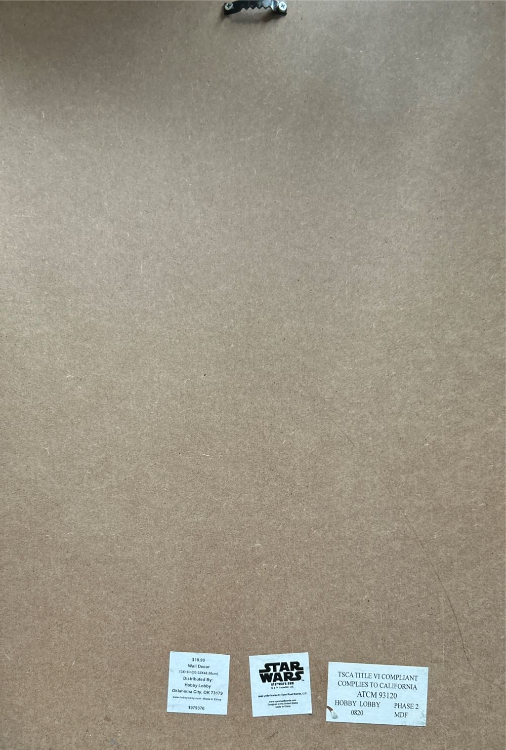 #000 Hobby Lobby: Star Wars: A New Hope Wall Hanging - Star Wars vinyl figure collectible - Main Image 2