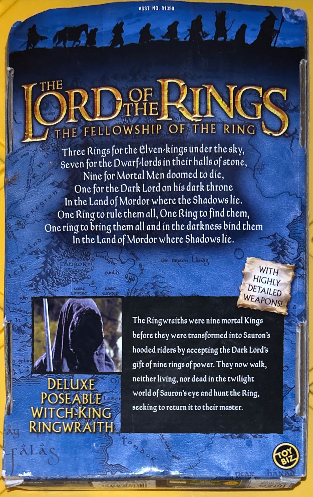 #81359 The Lord Of The Rings: The Fellowship Of The Ring: Deluxe Poseable Witch King Ringwraith - The Lord of the Rings vinyl figure collectible [Barcode 035112813538] - Main Image 3
