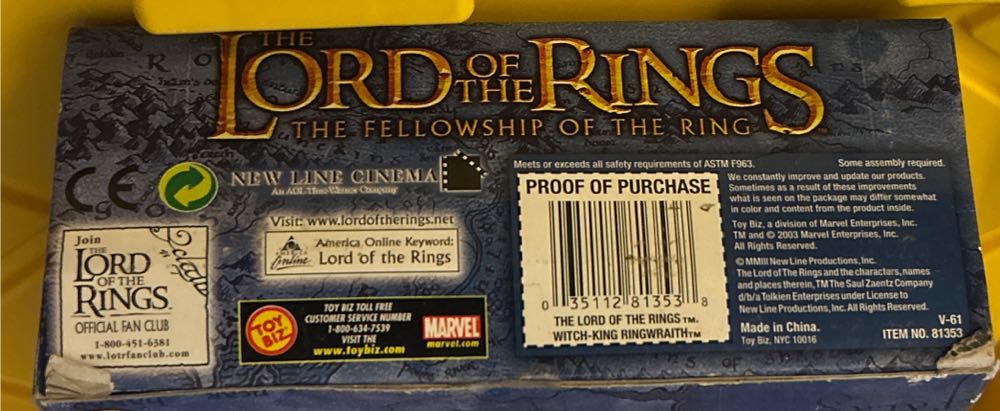 #81359 The Lord Of The Rings: The Fellowship Of The Ring: Deluxe Poseable Witch King Ringwraith - The Lord of the Rings vinyl figure collectible [Barcode 035112813538] - Main Image 4