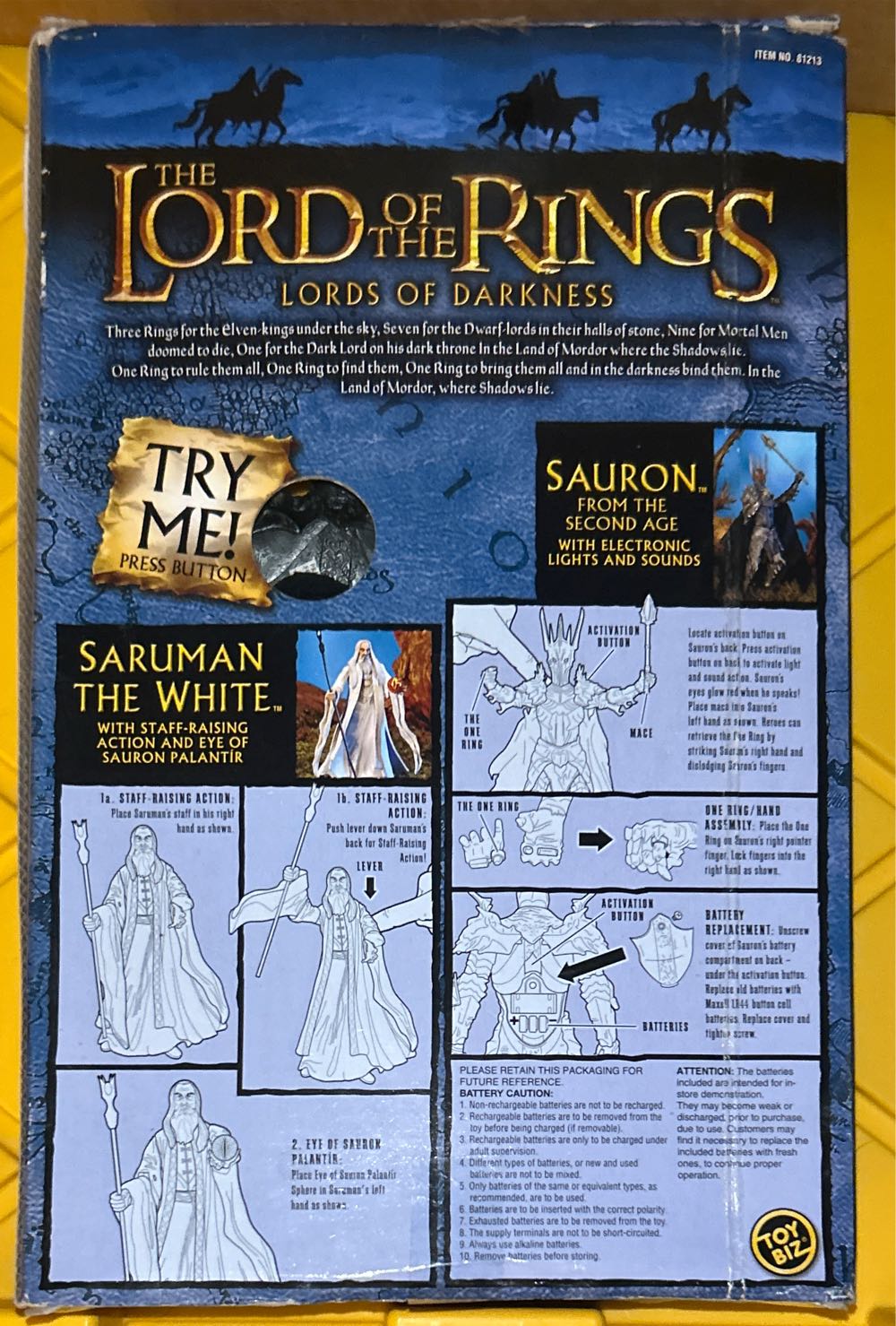 #81213 The Lord Of The Rings: Lords Of Darkness: Saruman The White & Sauron - The Lord of the Rings vinyl figure collectible [Barcode 035112812135] - Main Image 3