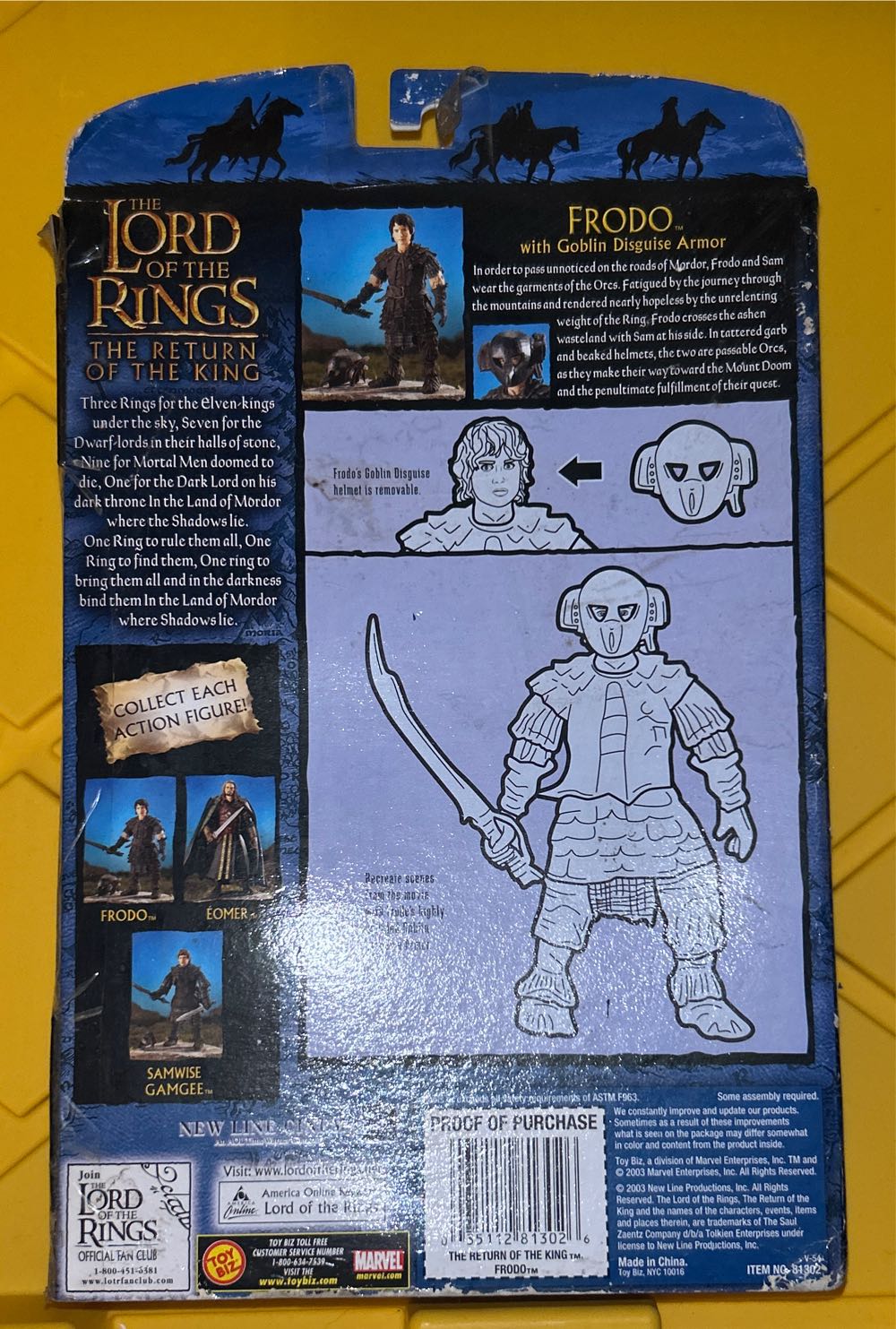 #81300 The Lord Of The Rings: The Return Of The King: Frodo In Goblin Armor - The Lord of the Rings vinyl figure collectible [Barcode 035112813026] - Main Image 2