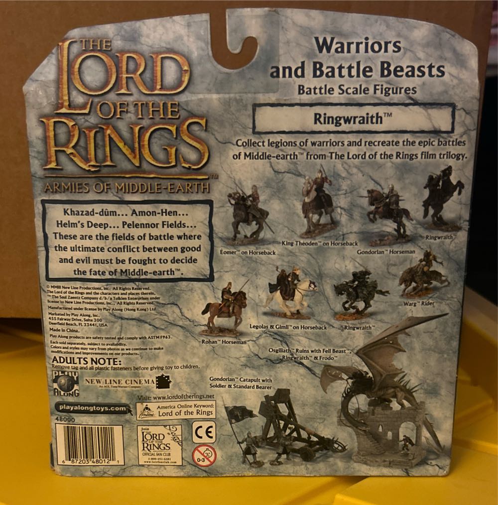 #48000 Play Along Toys: The Lord Of The Rings: Warriors And Battle Beasts: Ringwraith - The Lord of the Rings vinyl figure collectible [Barcode 687203480121] - Main Image 2