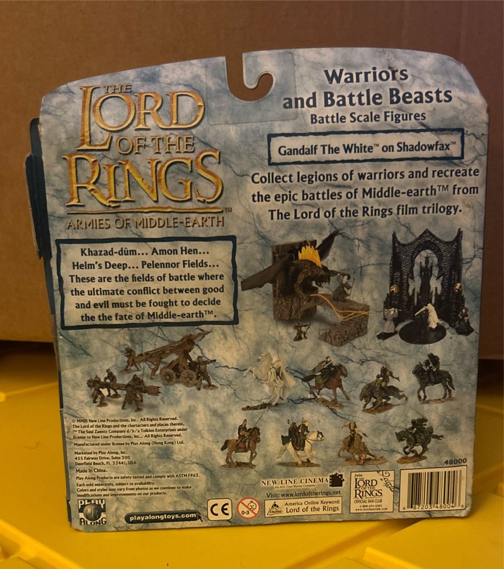 #48000 Play Along Toys: The Lord Of The Rings: Warriors And Battle Beasts: Gandalf The White On Shadowfax - The Lord of the Rings vinyl figure collectible [Barcode 687203480046] - Main Image 2