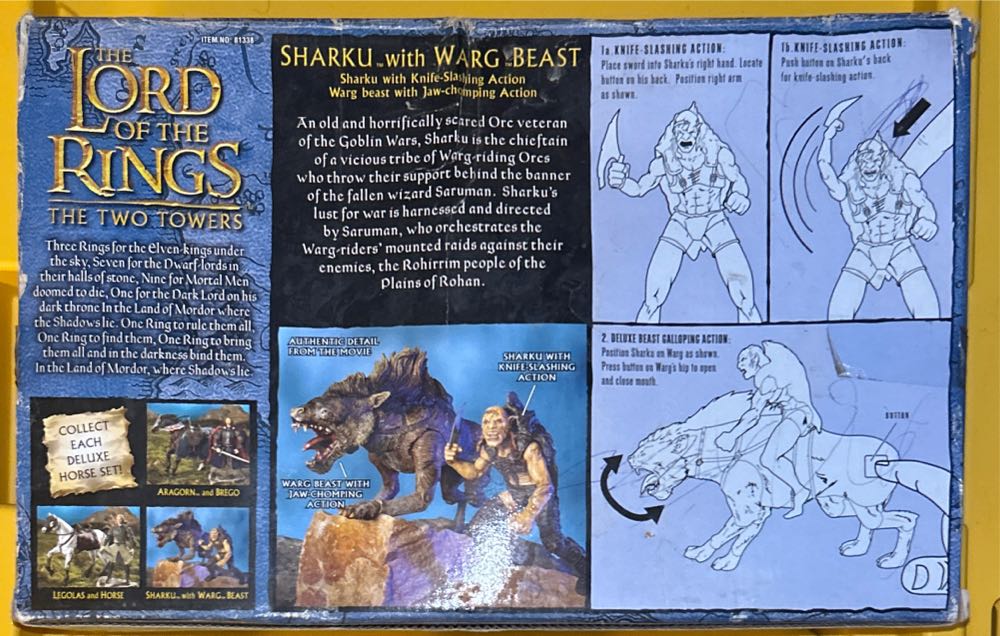 #81338 The Lord Of The Rings: The Two Towers: Deluxe Beast And Rider Set - The Lord of the Rings vinyl figure collectible [Barcode 035112813385] - Main Image 3