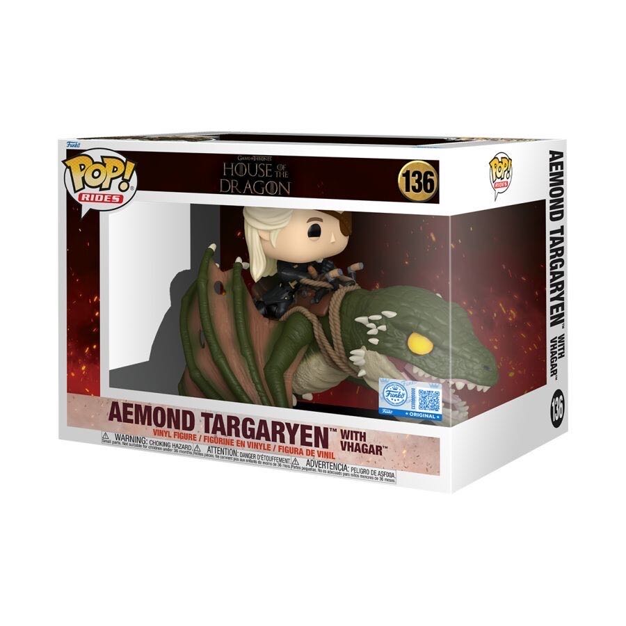 Aemond Targaryen With Vhagar  vinyl figure collectible [Barcode 889698844369] - Main Image 2
