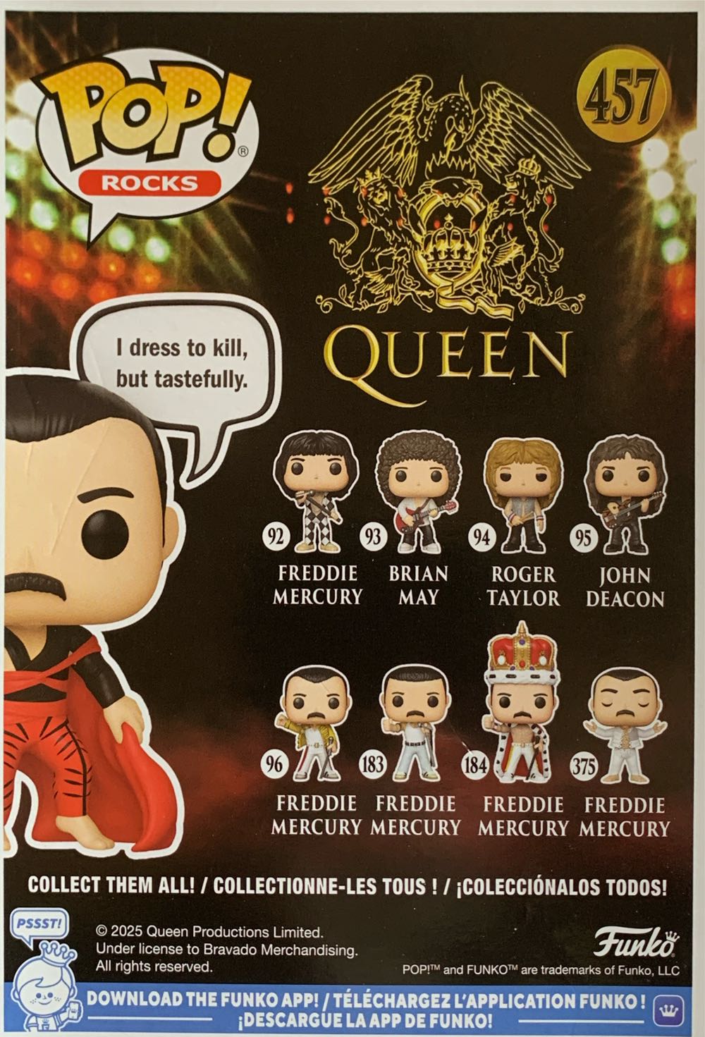 Freddie Mercury - Queen vinyl figure collectible [Barcode 889698838320] - Main Image 2
