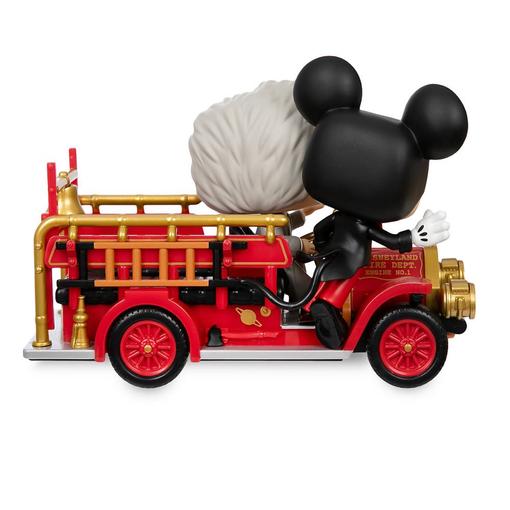 Funko Pop! Rides Disneyland 70th Mickey Mouse & Walt Of Fire Engine New With Tag - Disney Parks vinyl figure collectible [Barcode 889698844512] - Main Image 4