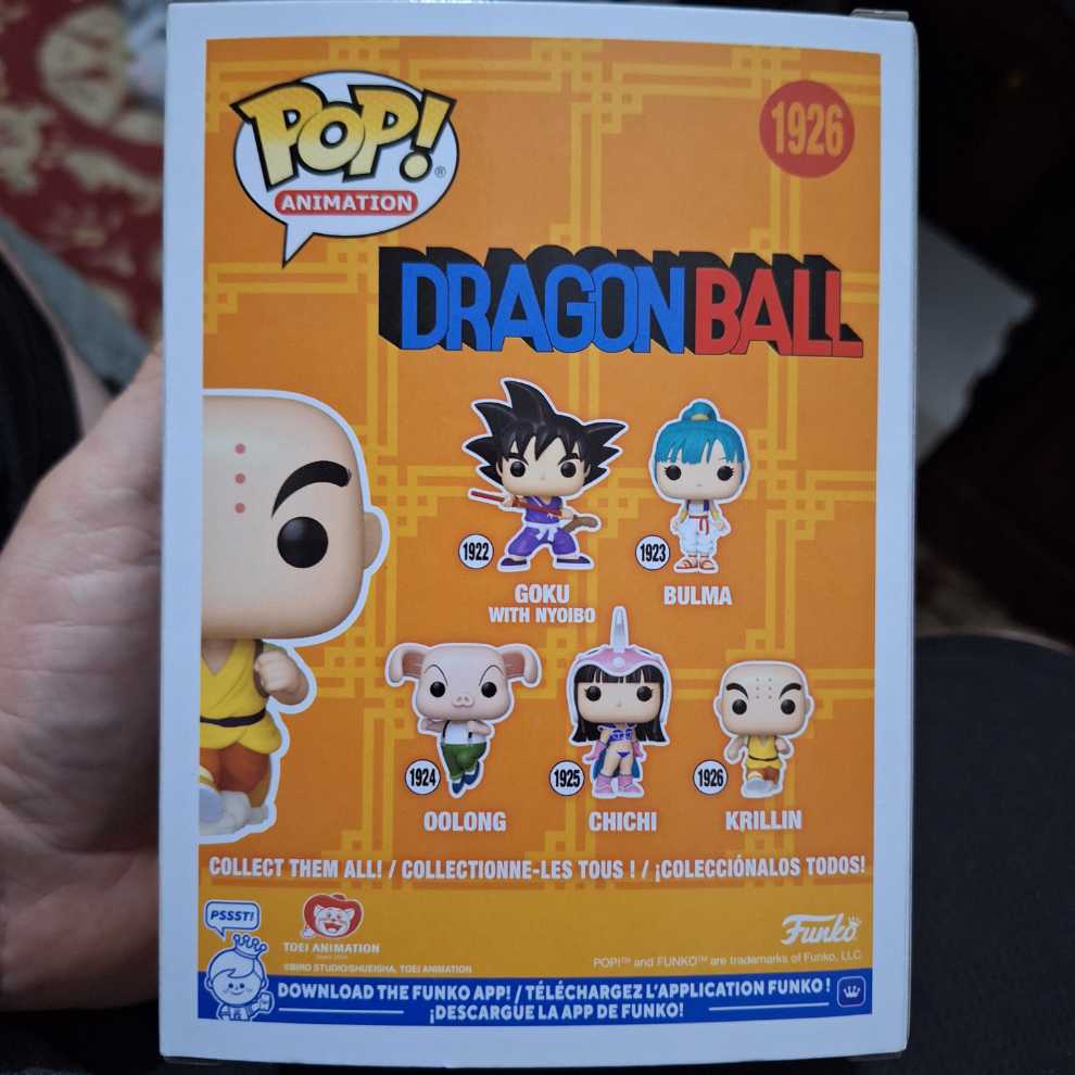DB -1926- Krillin  vinyl figure collectible [Barcode 889698837132] - Main Image 2