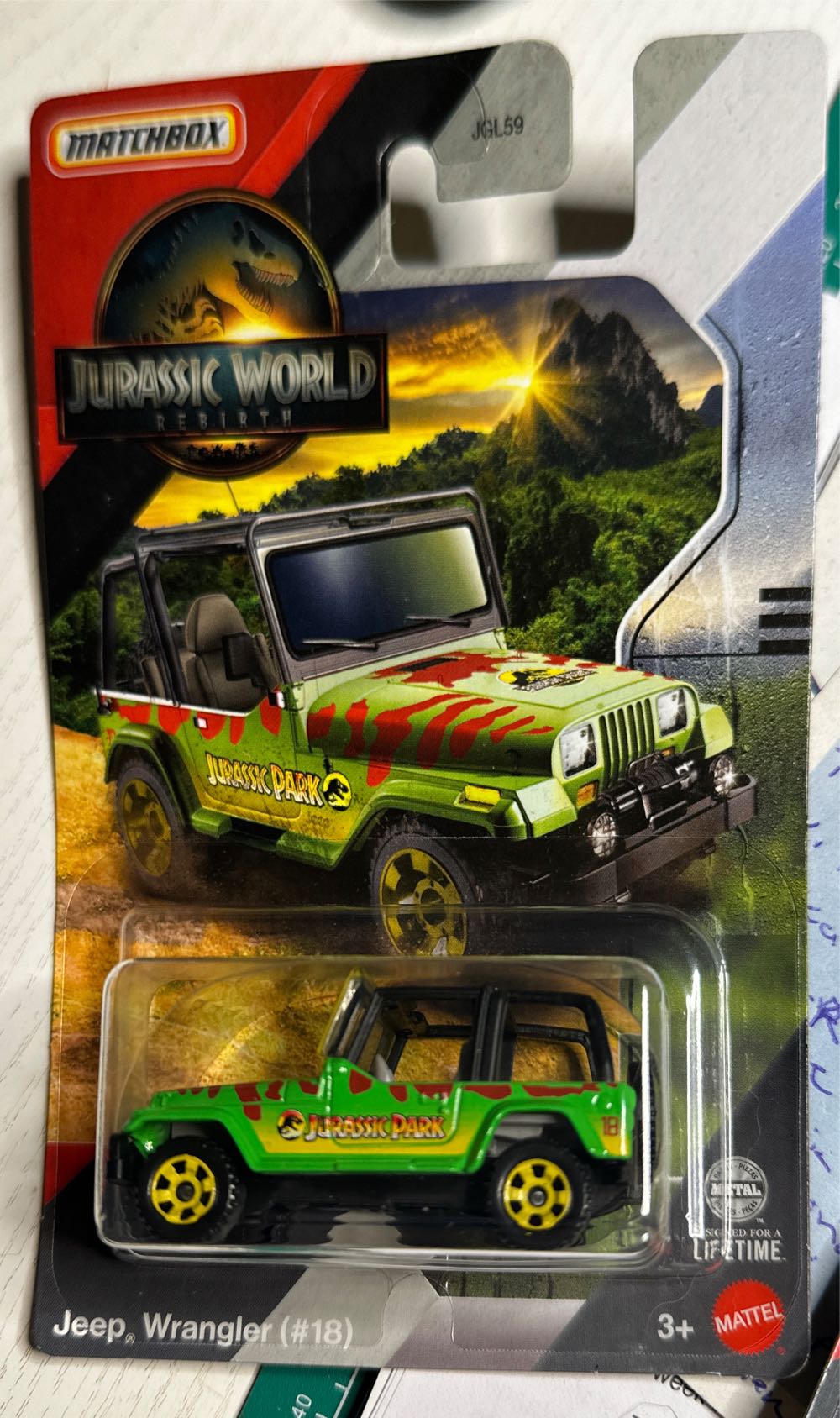 Set Of 3 Matchbox Matchbox Jurassic World Rebirth Of 2 Jeep Wrangler & Ford New Jurassic Park World 14 550 Diecast Explorer Off Copter Road Ingen Rescue Mercedes Benz Gladiator Vehicle Rapid Dinosaur 2 18 Hand Sealed ’19 1:64 Gyrosphere Green 4x4 Class ’ - Jurassic World vinyl figure collectible [Barcode 194735317035] - Main Image 2