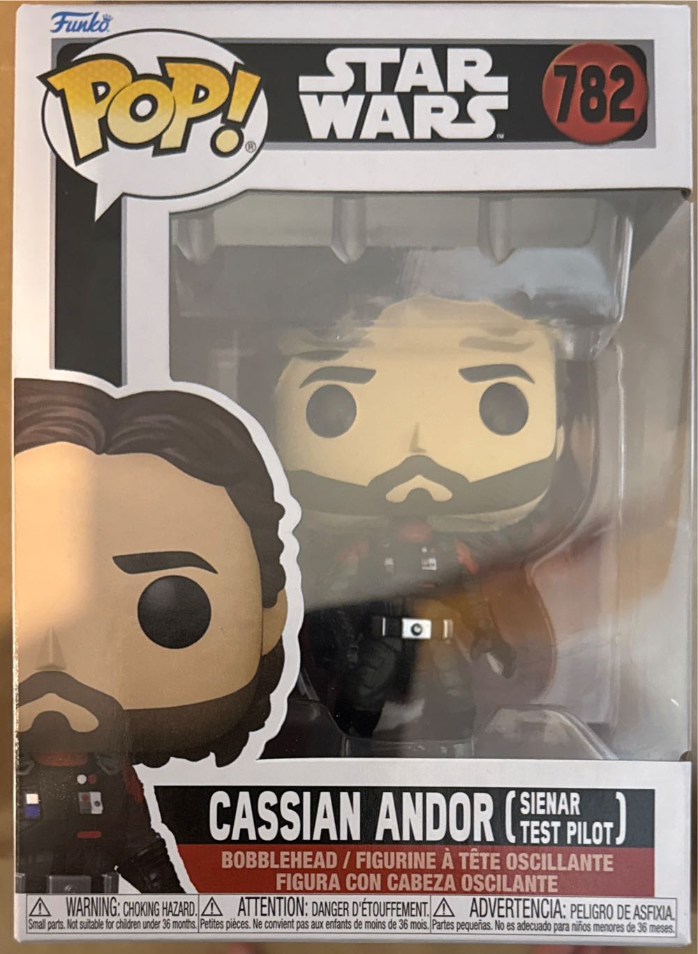 Cassian Andor Sienar Test Pilot  vinyl figure collectible [Barcode 889698801645] - Main Image 2