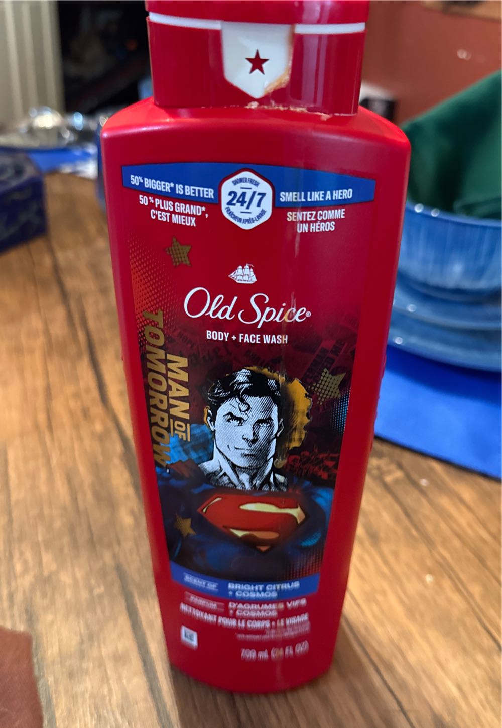 Old Spice Body Wash For Men Superman: Man Of Tomorrow 3x Defense 24 7 Shower Fresh With Lasting Scent Cleansing 2-in-1 Body & Face Wash Smell Like A Hero Bright Citrus And Cosmos Scent 24 Oz  vinyl figure collectible [Barcode 012044061589] - Main Image 2