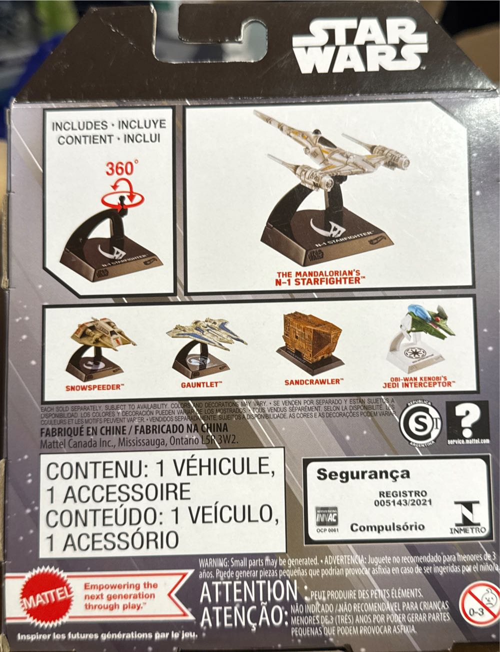 Hot Wheels Vehículo De Colección Caza Estelar De Naboo N1  vinyl figure collectible [Barcode 194735128037] - Main Image 2