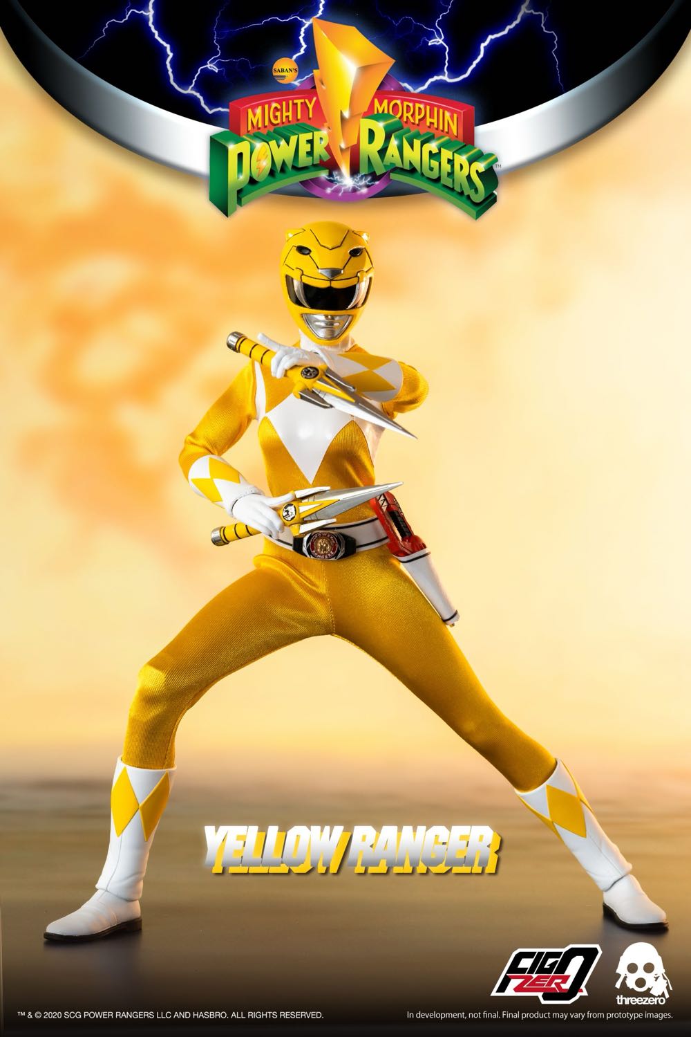 Yellow Ranger - Mighty Morphin Power Rangers vinyl figure collectible [Barcode 889698811996] - Main Image 4