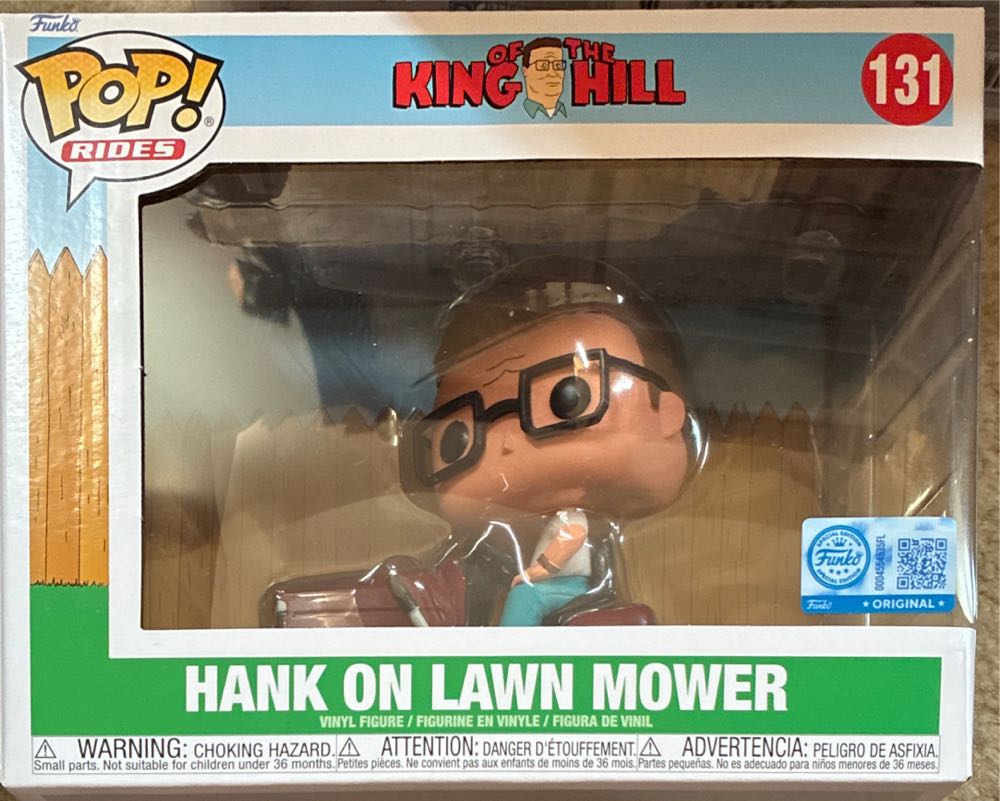 King Of The Hill Hank On Lawn Mower  vinyl figure collectible [Barcode 889698871365] - Main Image 2