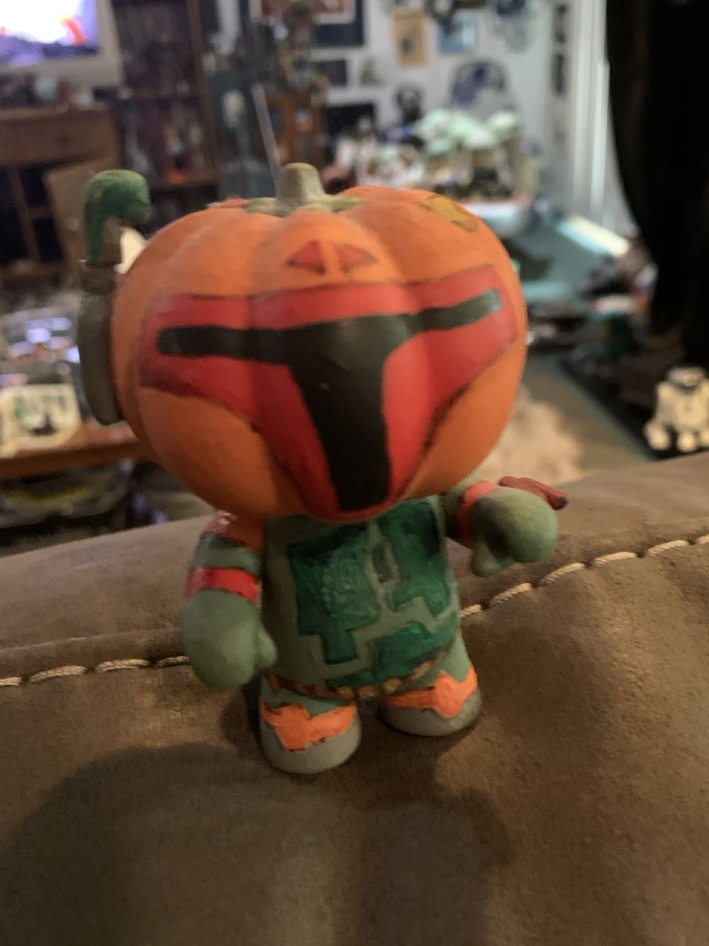 Boba Fett Pumpkin Head  vinyl figure collectible - Main Image 2