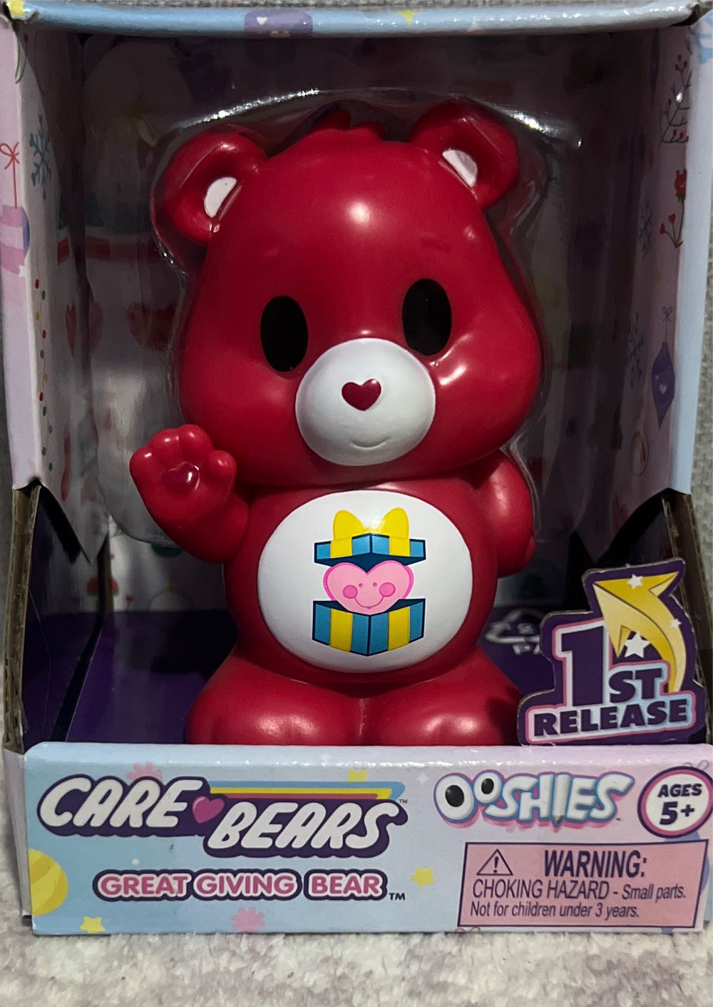 Ooshies Large - Christmas Wishes Bear  vinyl figure collectible [Barcode 840150279754] - Main Image 2
