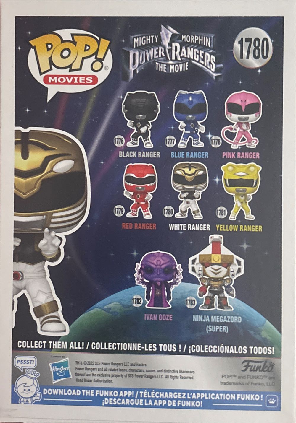 White Ranger - Mighty Morphin Power Rangers vinyl figure collectible [Barcode 889698811989] - Main Image 3