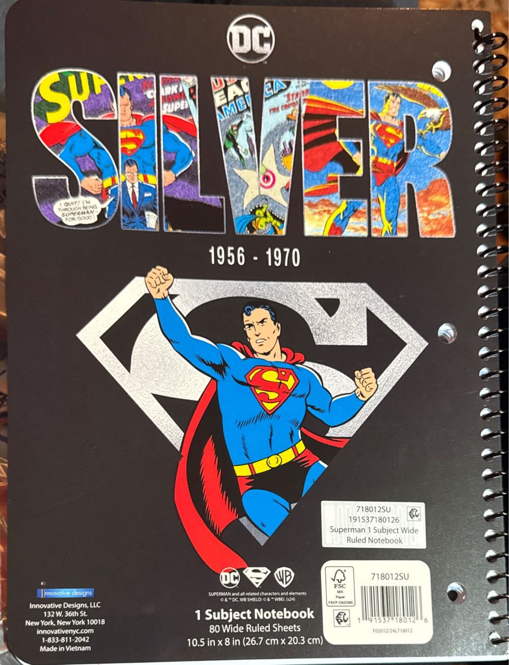 Superman Lined Notebook 2025  vinyl figure collectible - Main Image 2